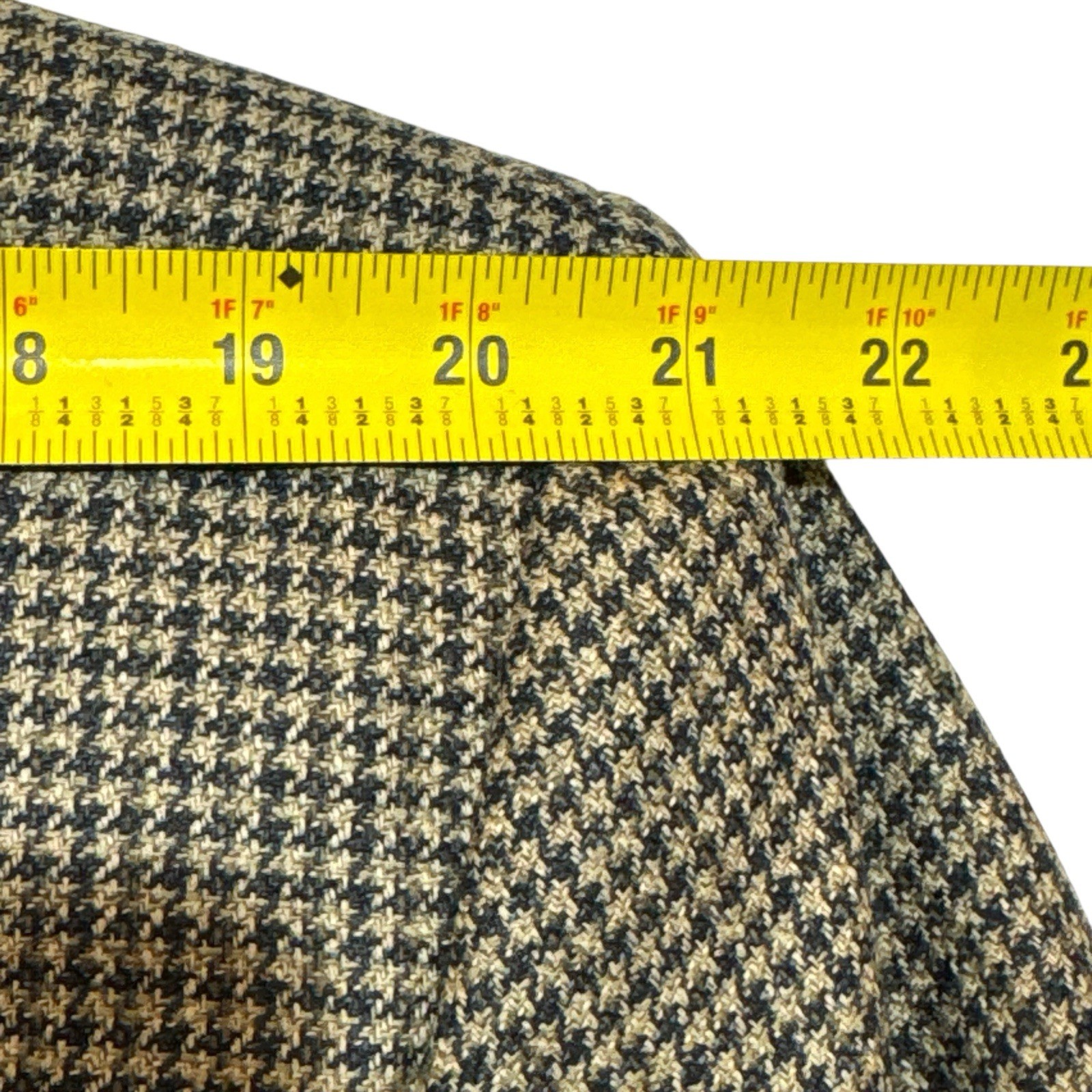 Deansgate 42R Silk Wool Houndstooth Sport Coat Tailors Row Single Vent