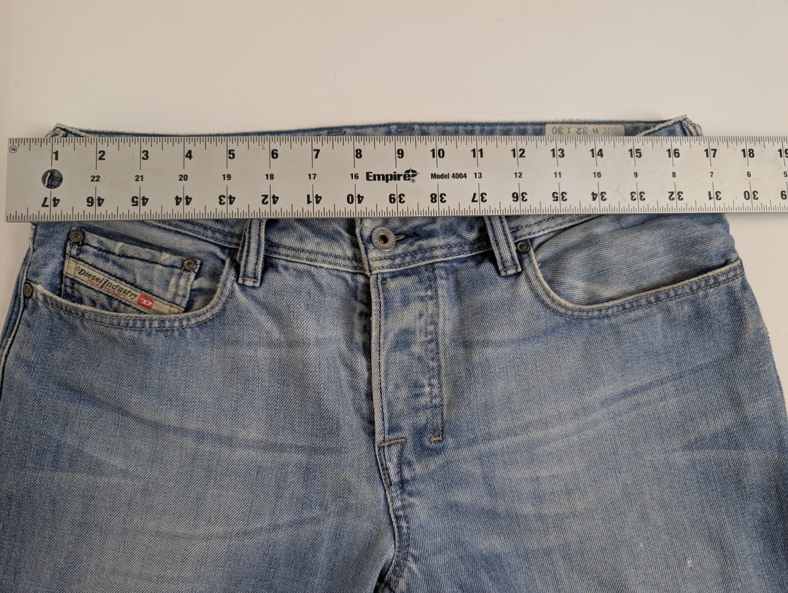 Diesel Zatiny 8AT Bootcut Jeans Men Tag 32 Measured 34×30 Distressed