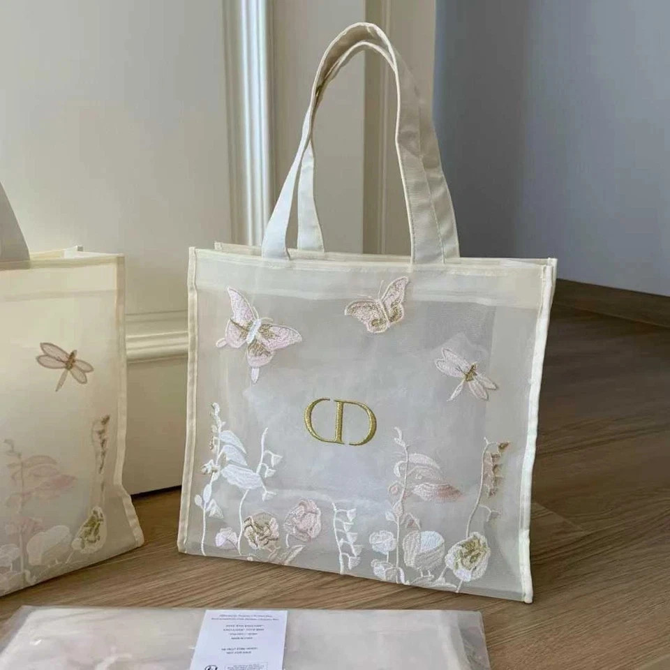 NEW Special Edition Lace Mesh Handbag – Butterfly Embroidered Mesh