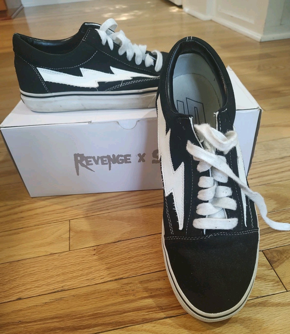 Revenge x Storm Black And White Sneakers: Men’s Size 10