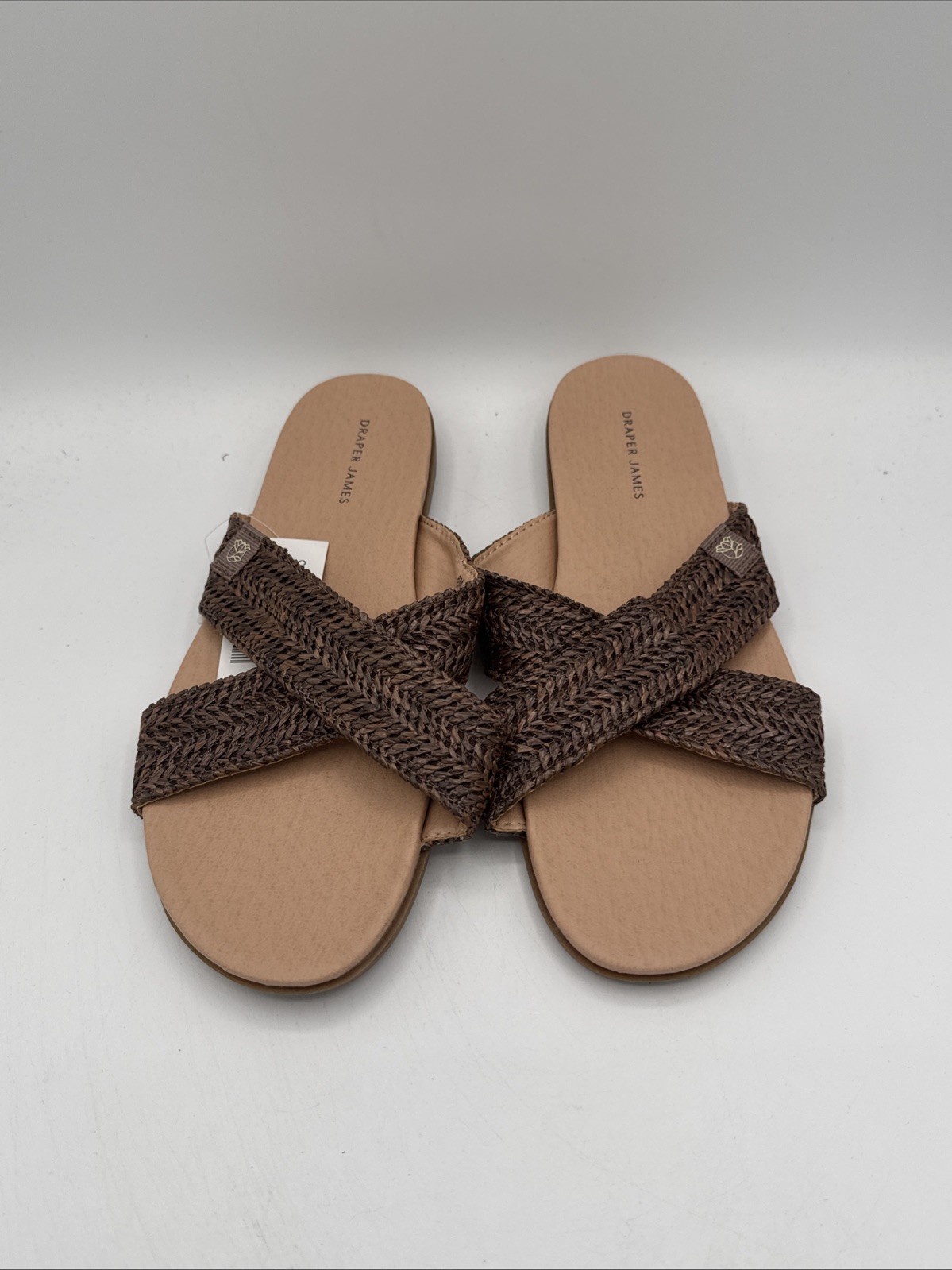 Draper Size 8M / ALEX / Brown / Raffia Woven Sandals / Women’s Shoes