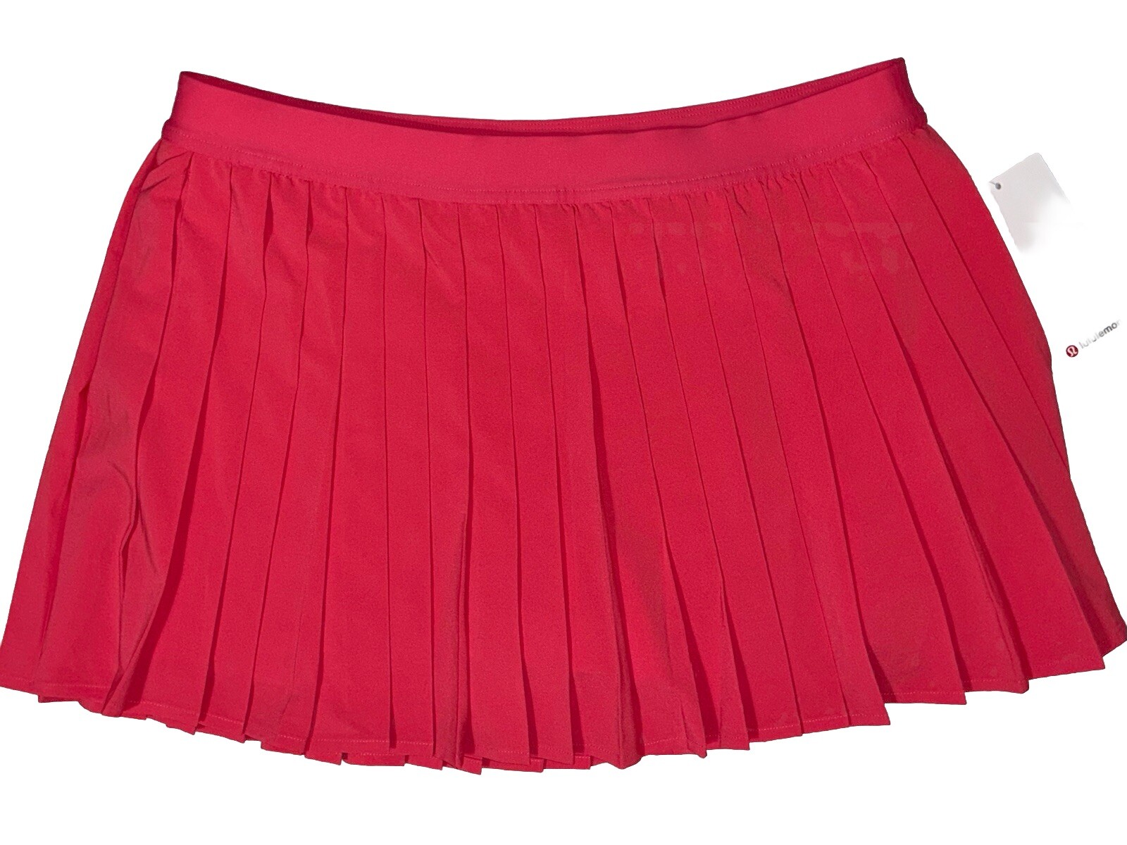 NWT💖LULULEMON💖SIZE 14💖PLEATED HIGH RISE TENNIS SKIRT💖GLAZED PINK💝3” LENGTH
