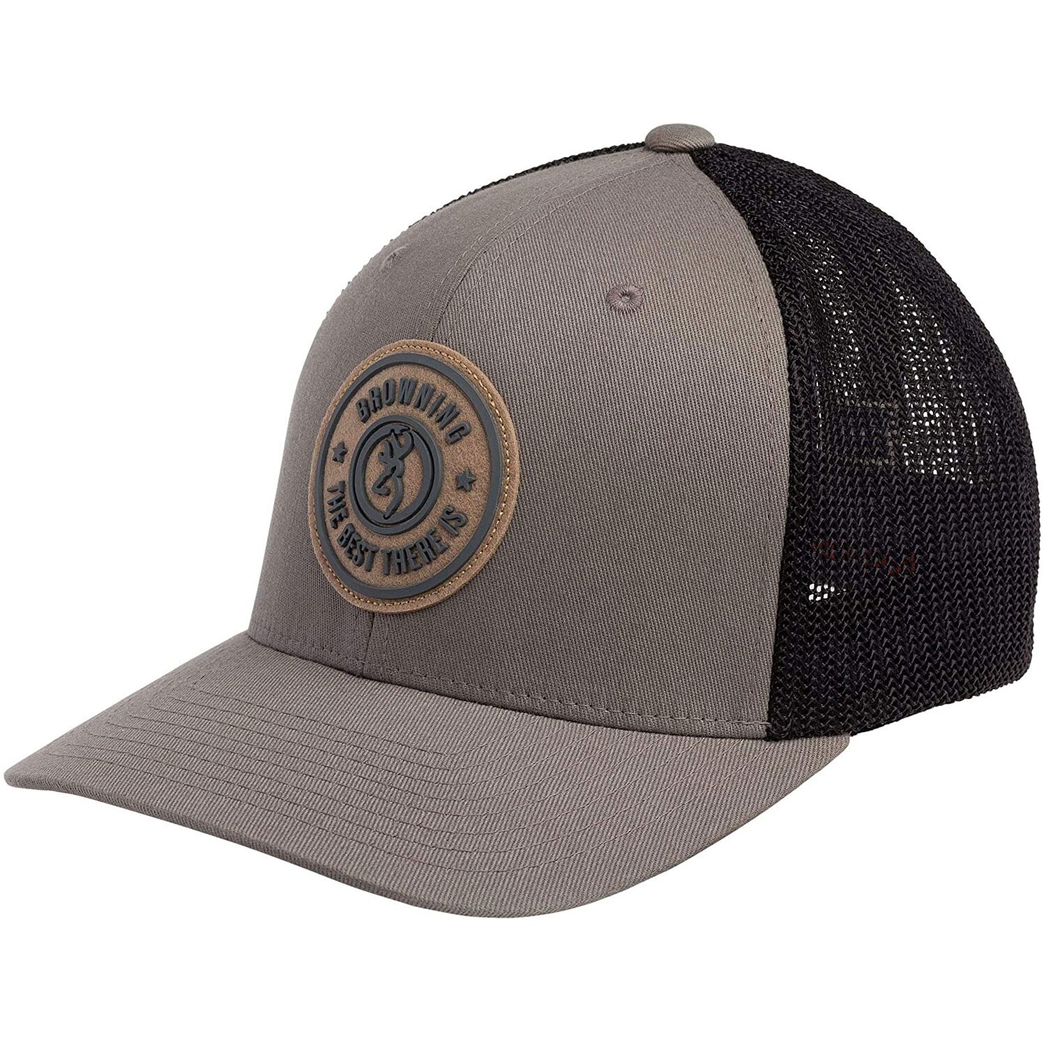 Browning Dusted Meshback Cap (L/XL)- Gray