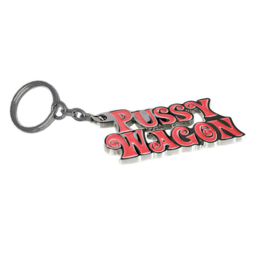 PUSSY WAGON KEYCHAIN 1.5″ Key Ring Kill Bill Movie Fan Funny Gag Gift Lady Gaga