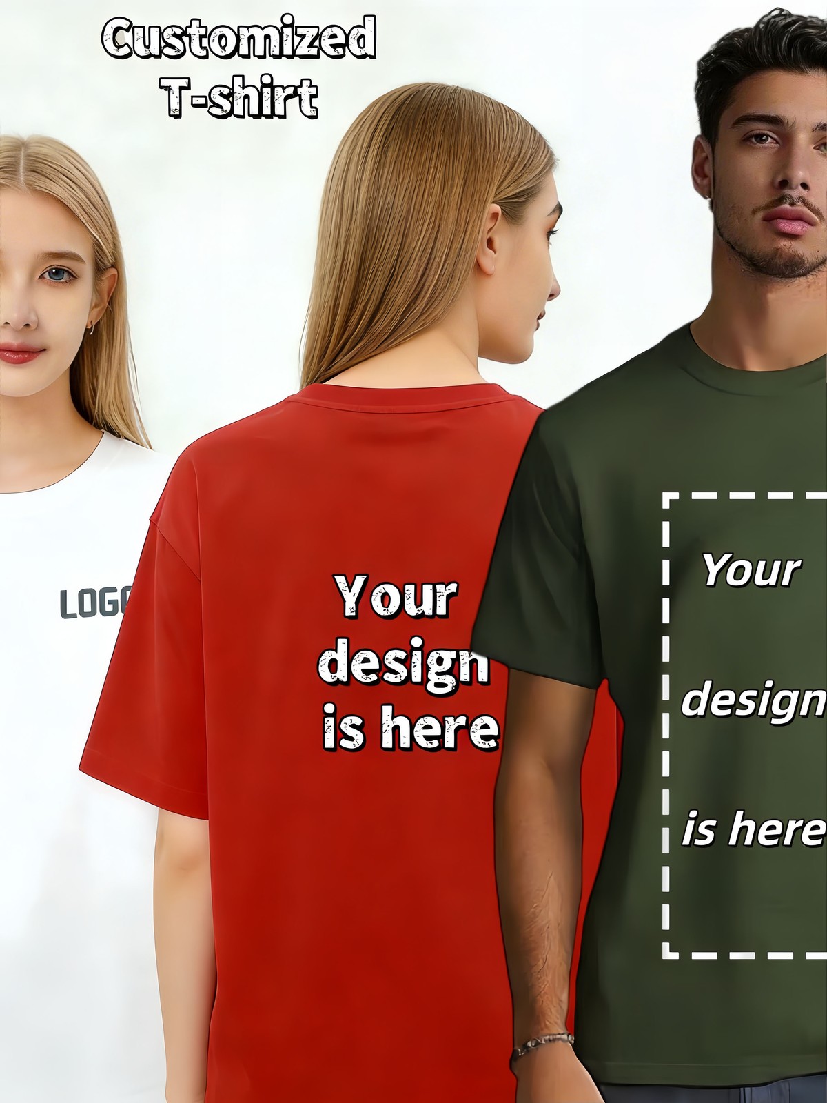 Father’s Day Gift Personalized T-Shirt, Custom Name & Dad Title Image Print