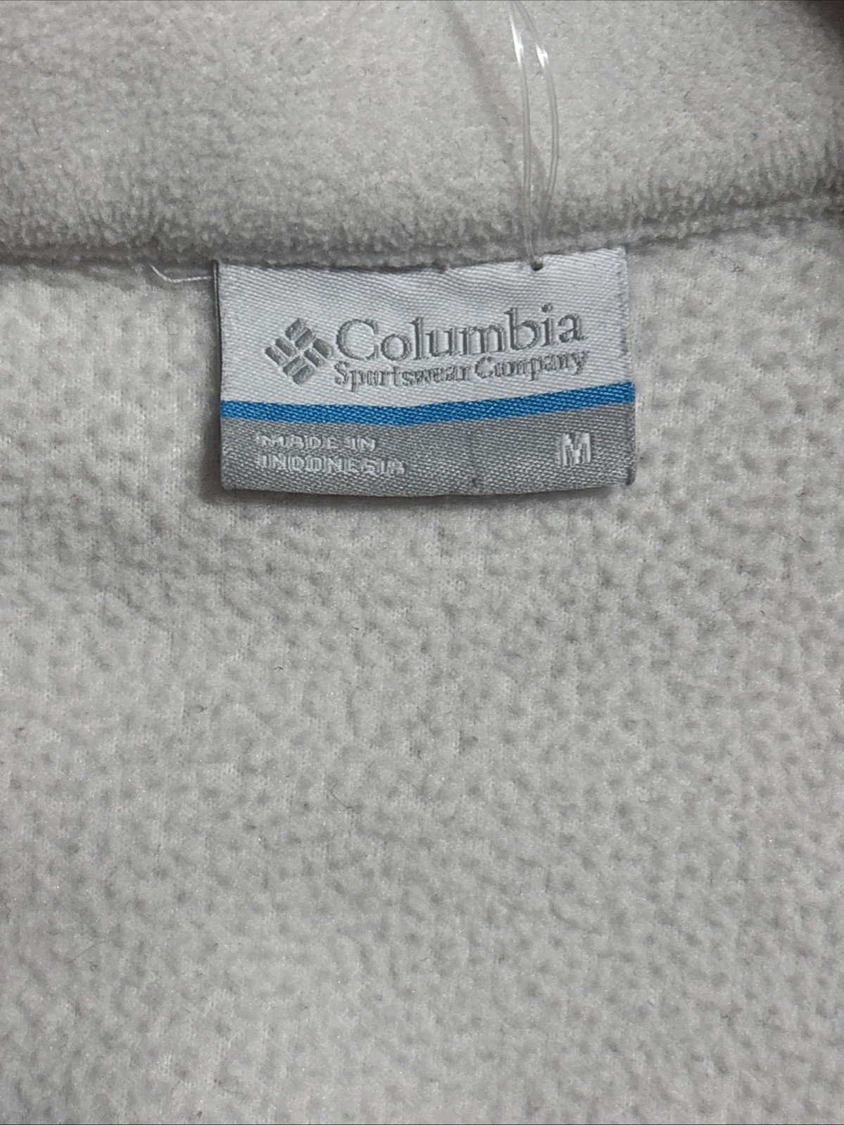 Columbia Fast Trek II Fleece Jacket Womens Medium M White Sea Salt Full Zip