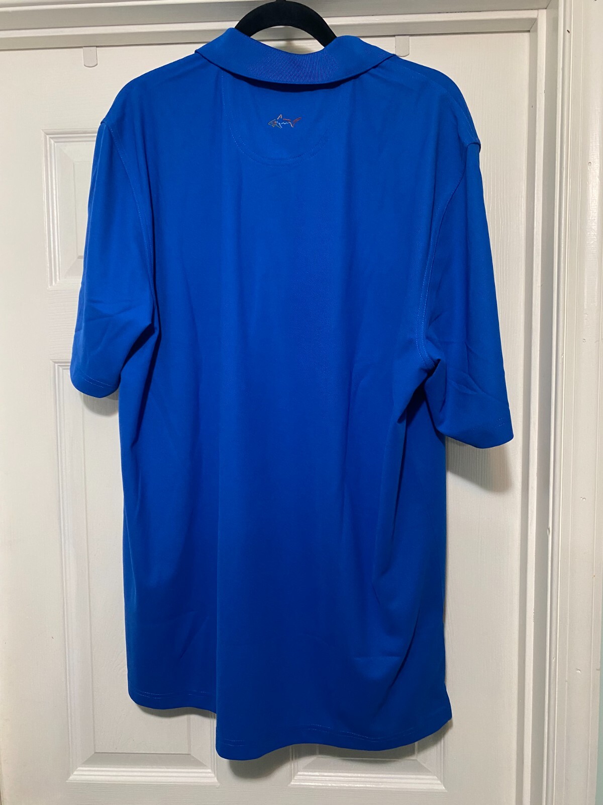 DAUPHIN HIGHLANDS POLO BLUE SHIRT SIZE XL GREG NORMAN NWT