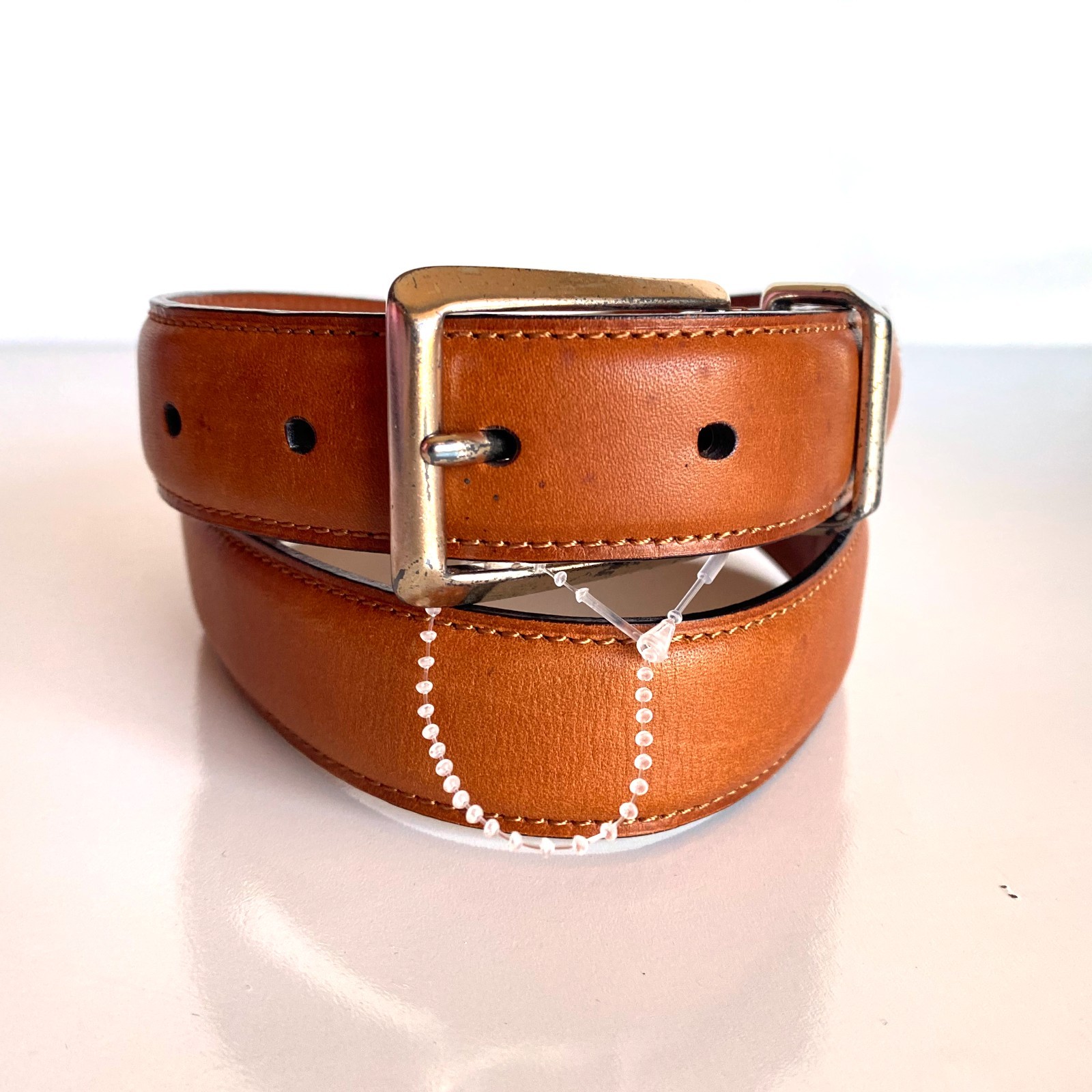 Coach British Tan Cowhide Leather Belt Size 32″ 80cm