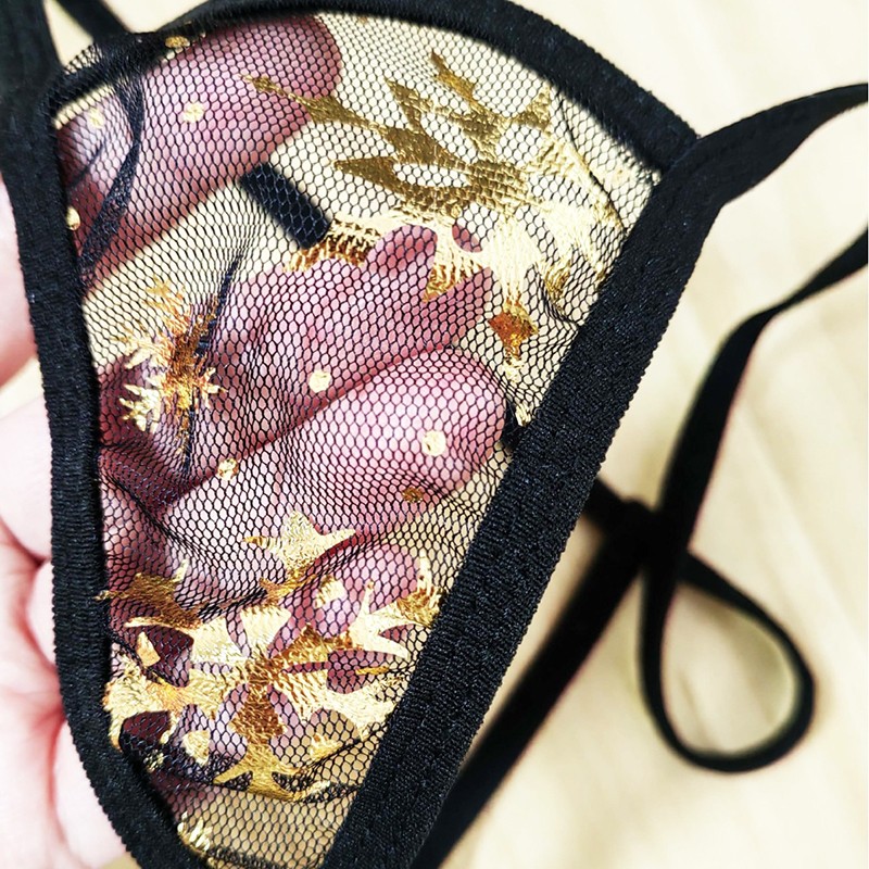 5 Pack Lot Sexy Womens Mesh See Through Panties G string Thong Tanga Micro Brief