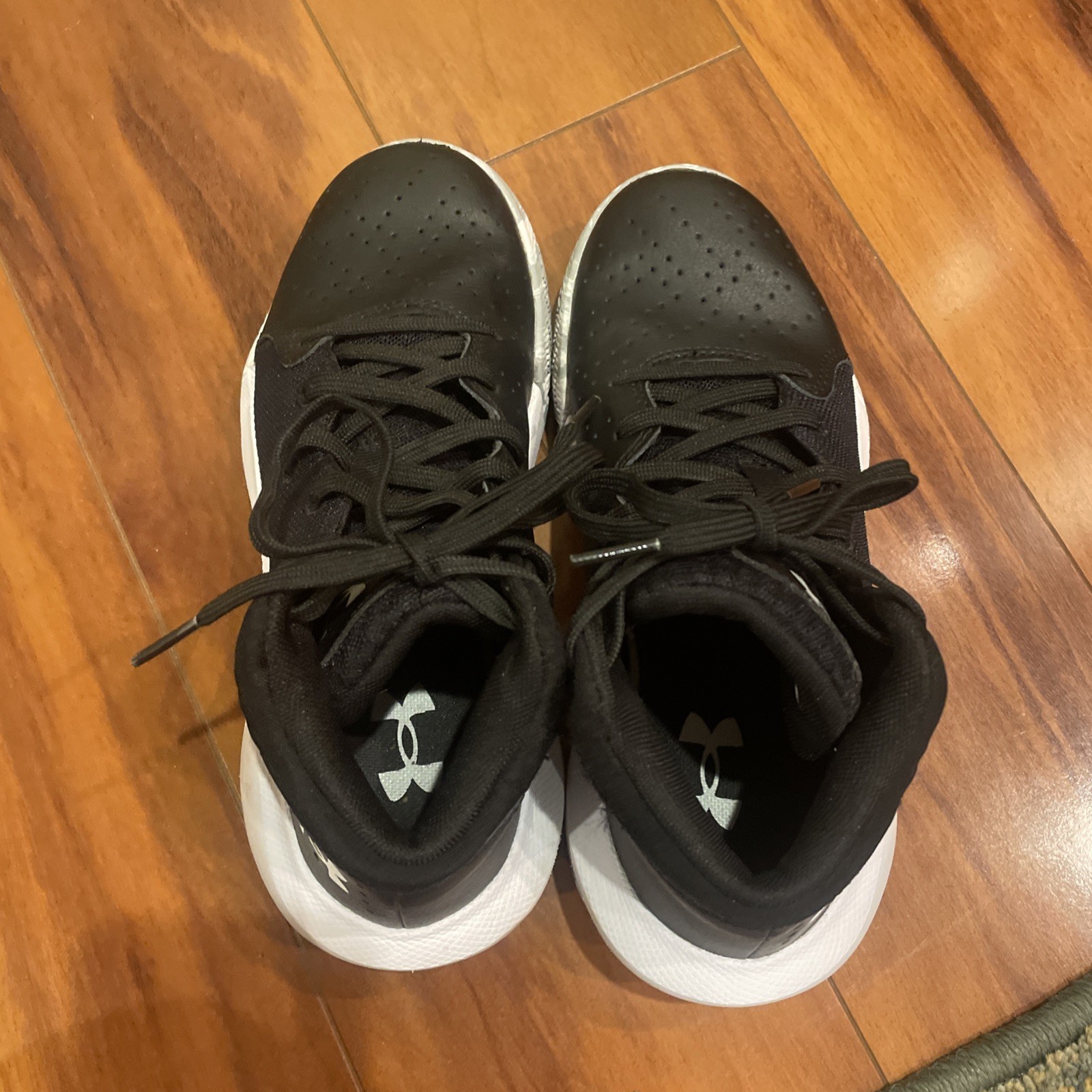 Size 4.5 Youth Under Armour GS Jet ‘21 Low Black/White New without box