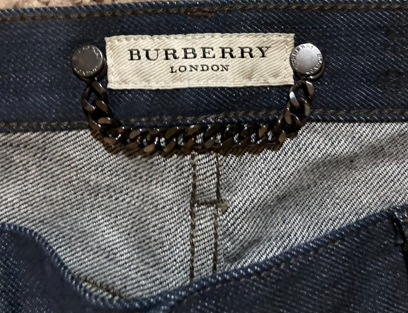 Burberry London Steadman Jeans indigo blue, size 32 x 33 NWOT