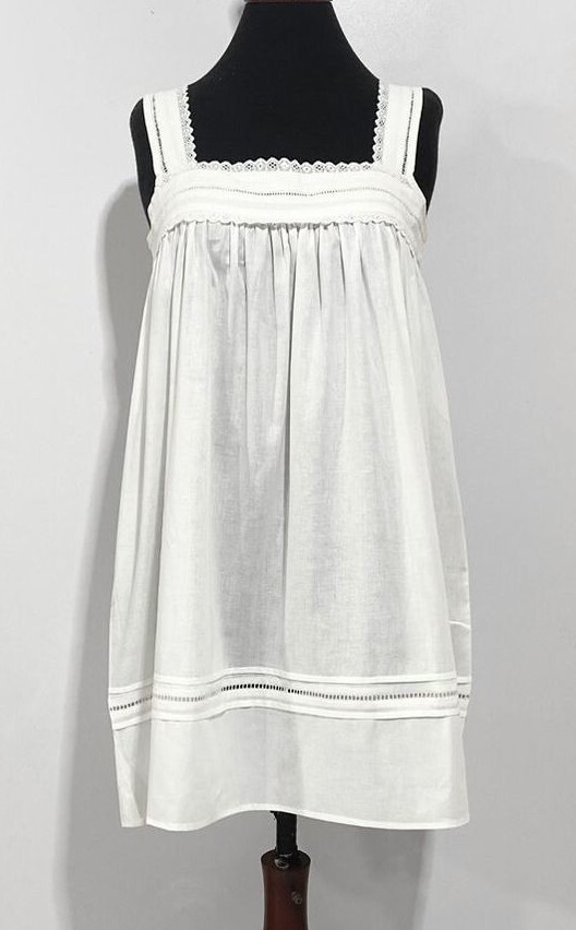 SoieRose 100% Cotton Strappy Victorian Nightgown – SR-1012