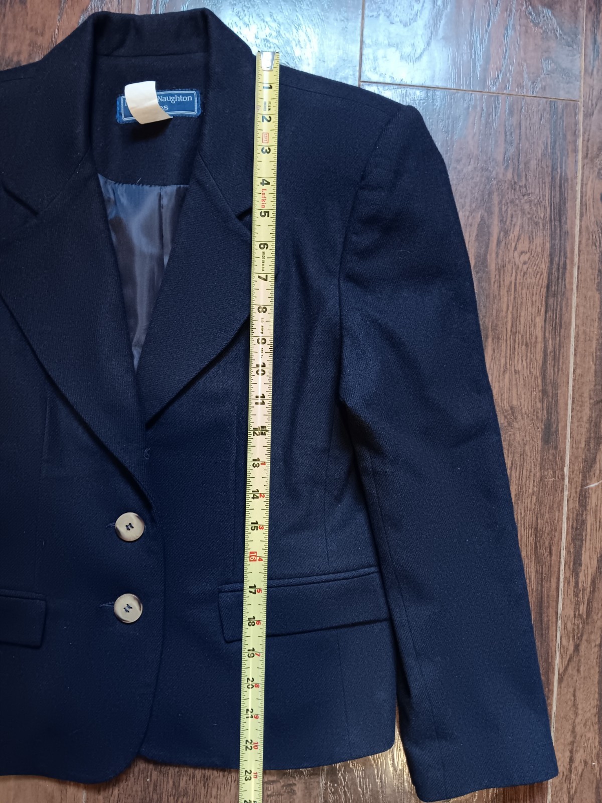 100% Wool Blazer Vintage Norton McNaughton Petites Women’s 4 Navy