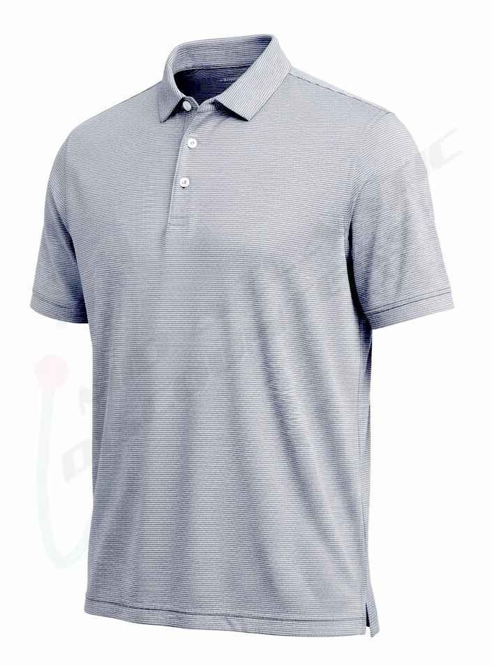 Nike Dri-FIT Player Men’s Striped Golf Polo, Diffused Blue/Brushed Silver XL