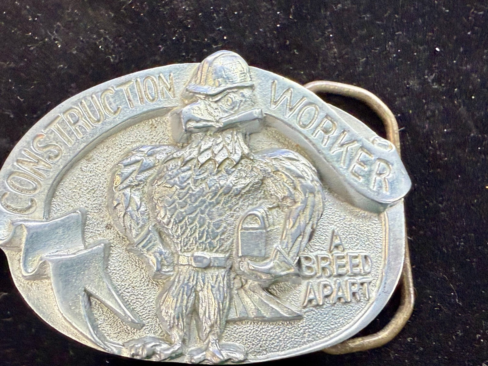 Construction Worker A Breed Apart Vintage The Great American Belt Buckle