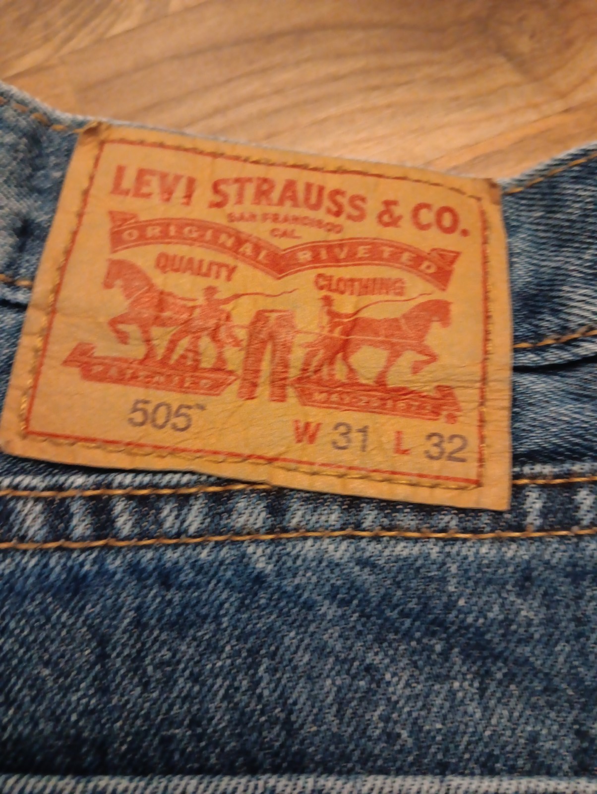 mens levis 505 jeans Waist 31,leg 32