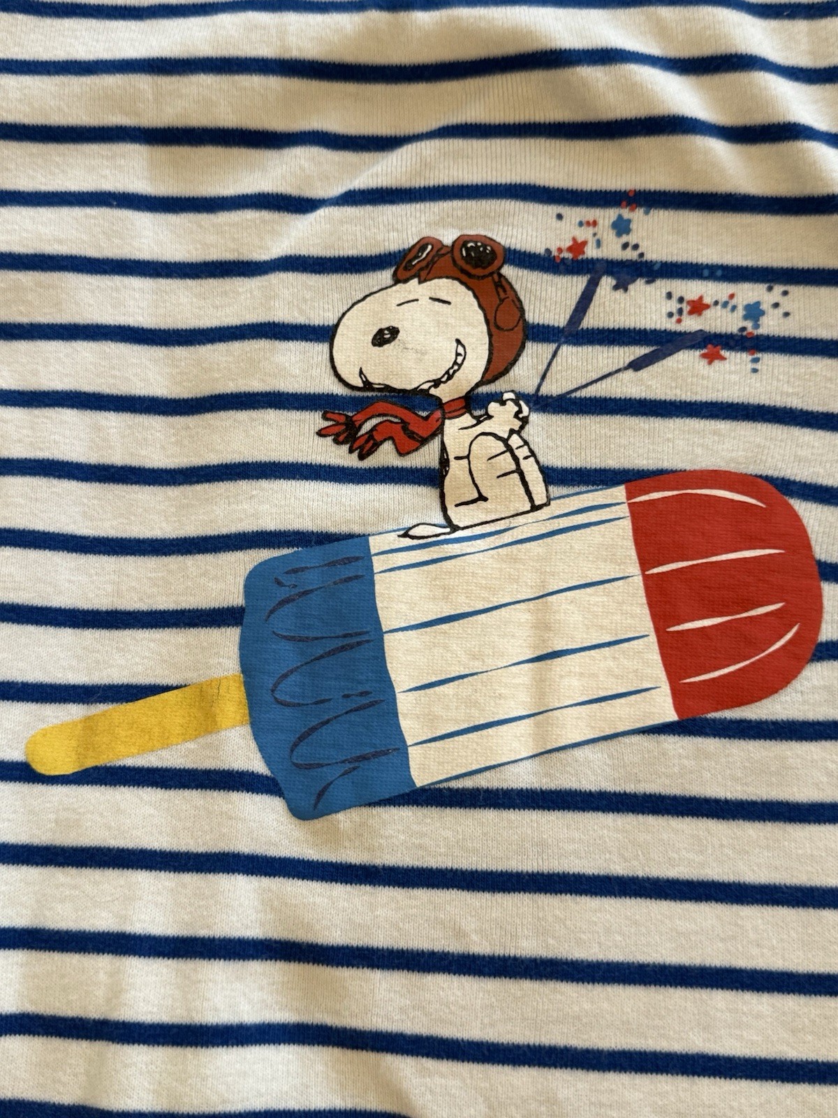 Hanna Andersson Snoopy Pajamas 150-size 12- 4th Of July