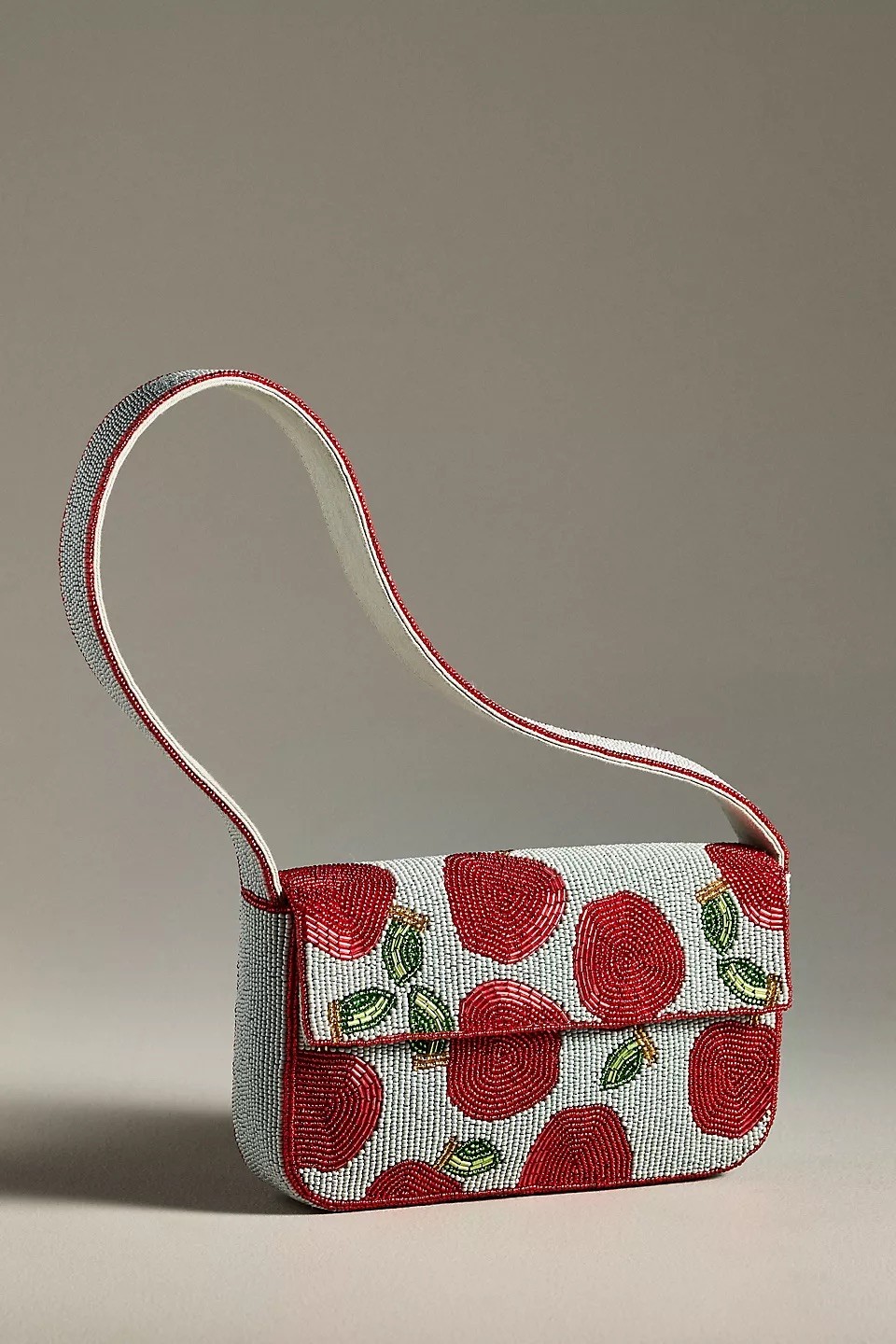 Anthropologie The Fiona Beaded Bag Food & Drink Edition Apple – NWT