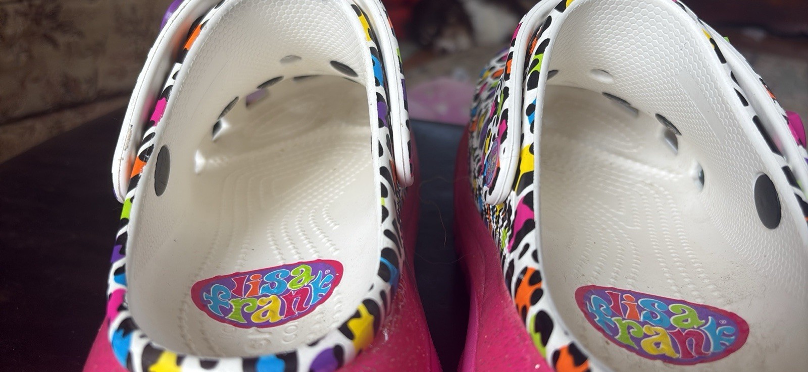 Lisa Frank mega crush clogs W/8- M/6