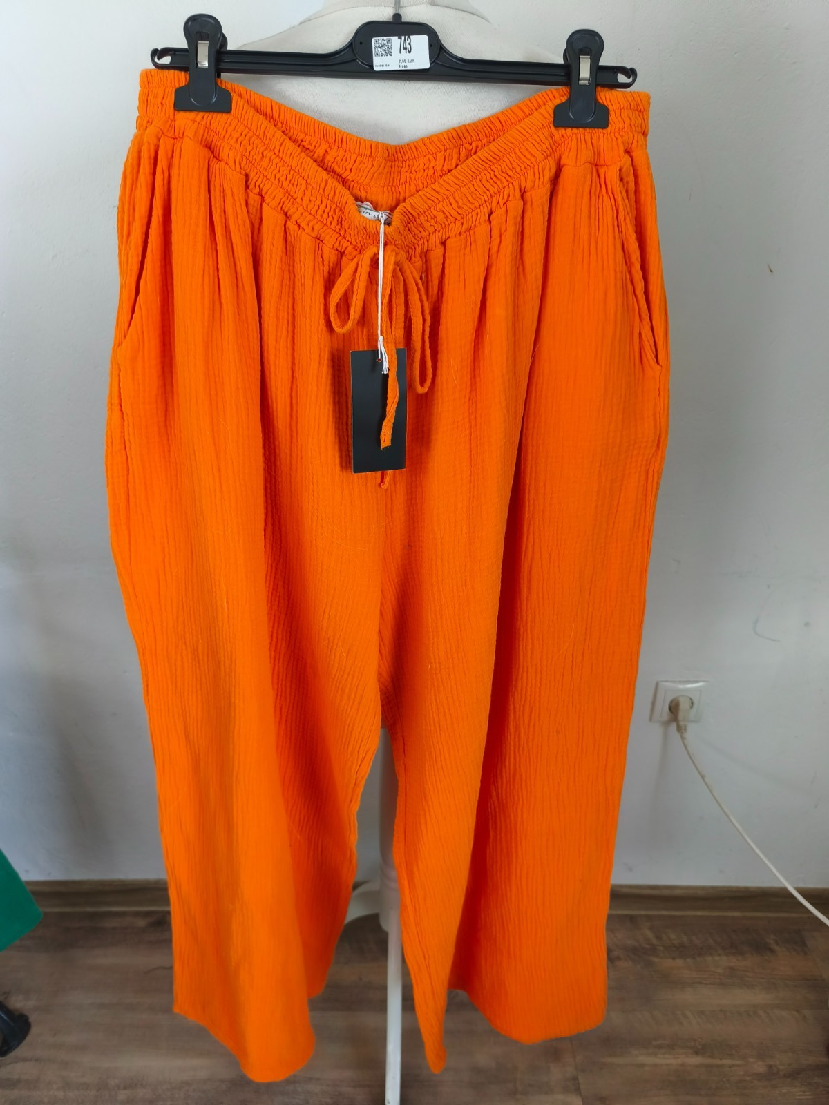 MADE IN ITALY SISSI beautiful muslin pants size 44 46 48 50 NEW