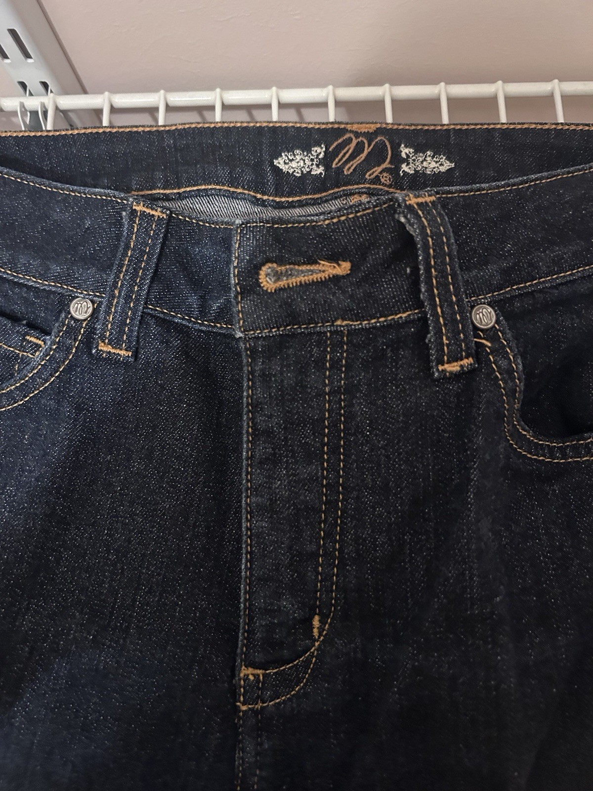 M. Rachbody dark indigo jeans, size 8