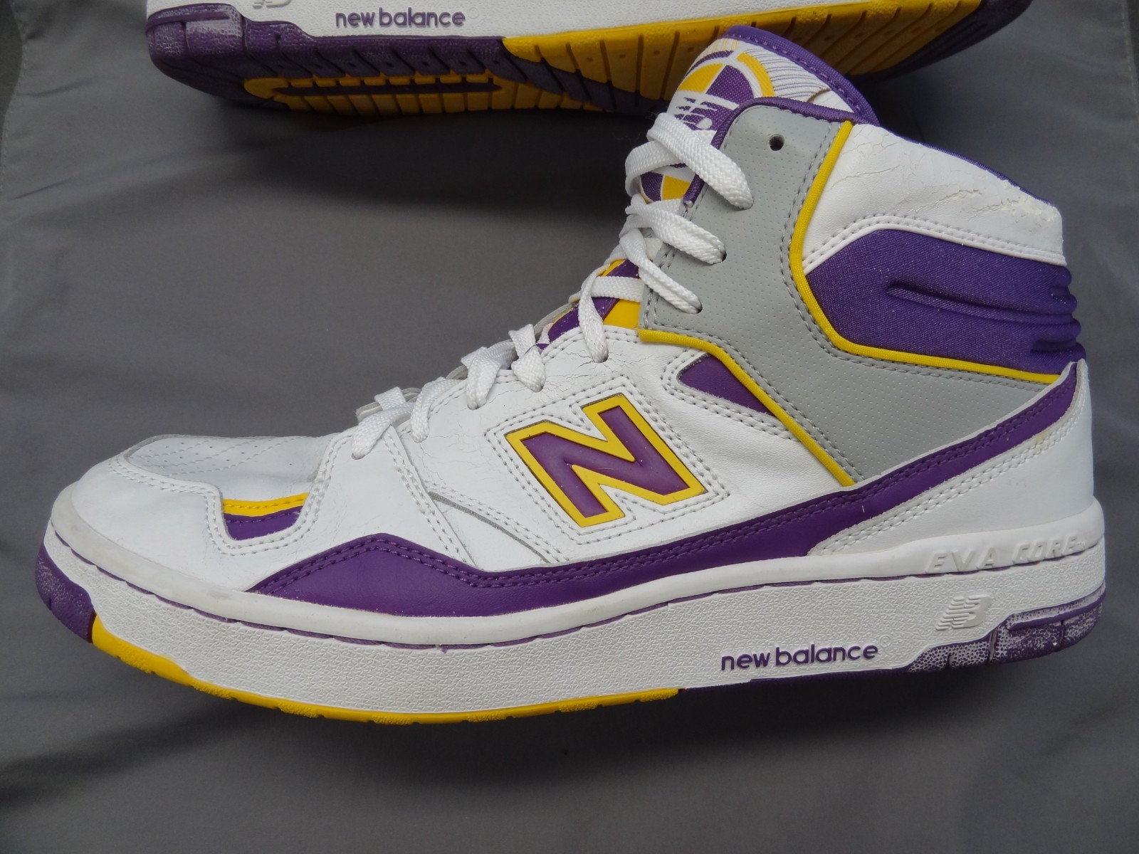 DISPLAY ONLY New Balance 11.5 Lakers James Worthy Basketball VTG 80s 800 BB800PY