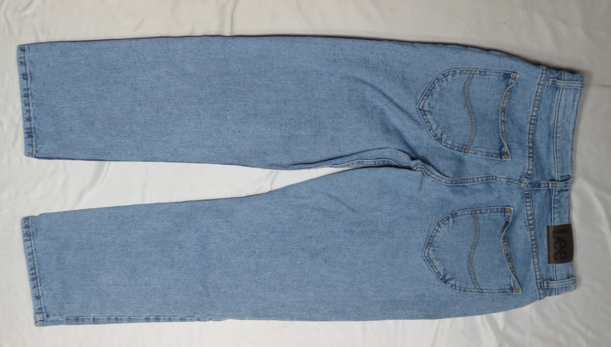 LEE MENS BLUE JEAN 33X30 RELAXED FIT 102025549 STRETCH COTTON DENIM DUNGAREES
