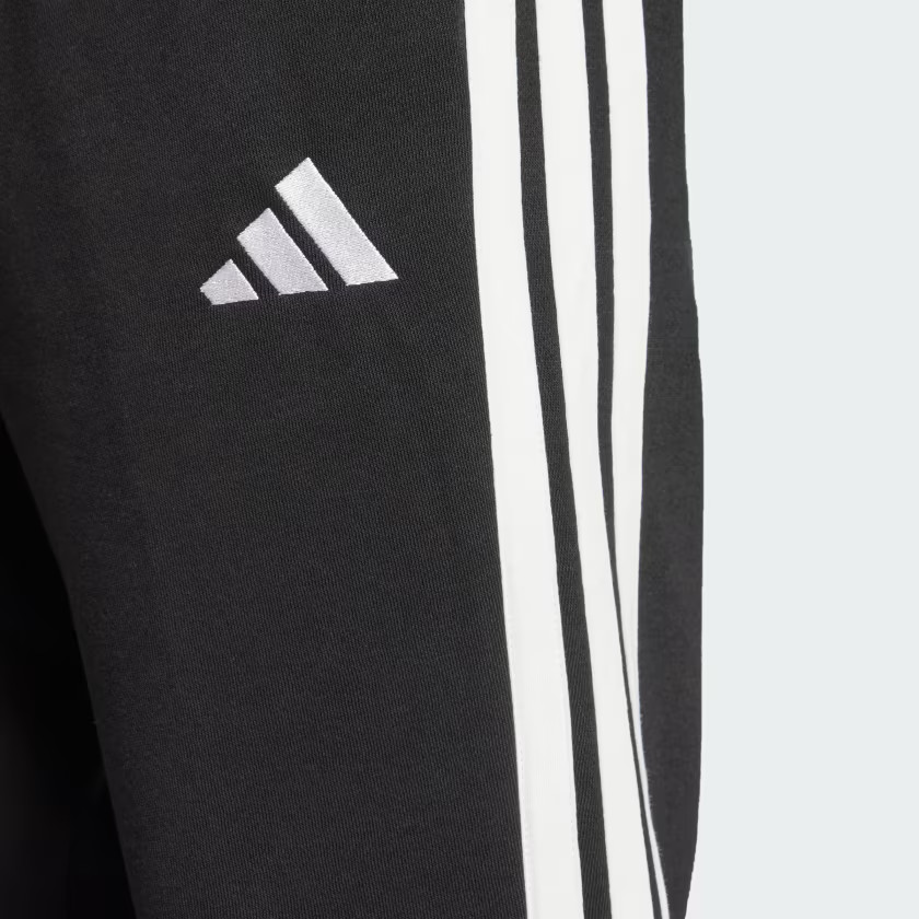 adidas men Essentials 3-Stripes Fleece Pants Open Hem