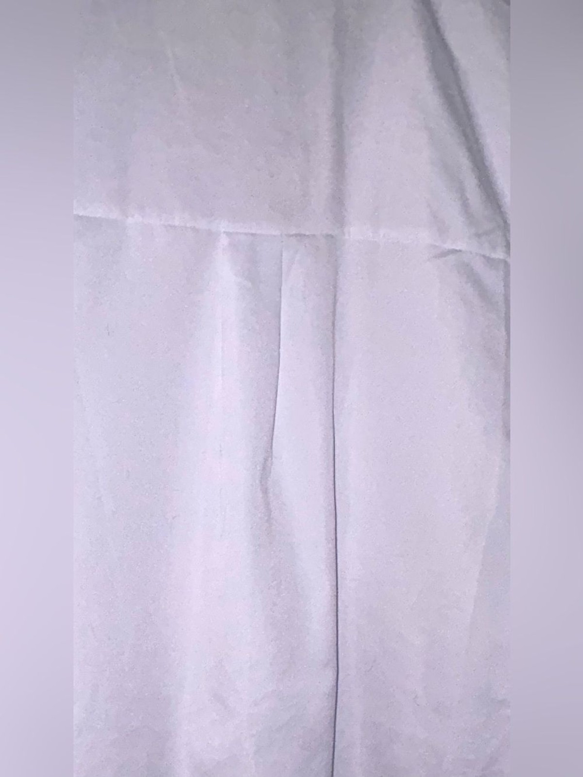 Classic White Button-Up Blouse Shirt 3X Roll Up Sleeve Button Down Work Office