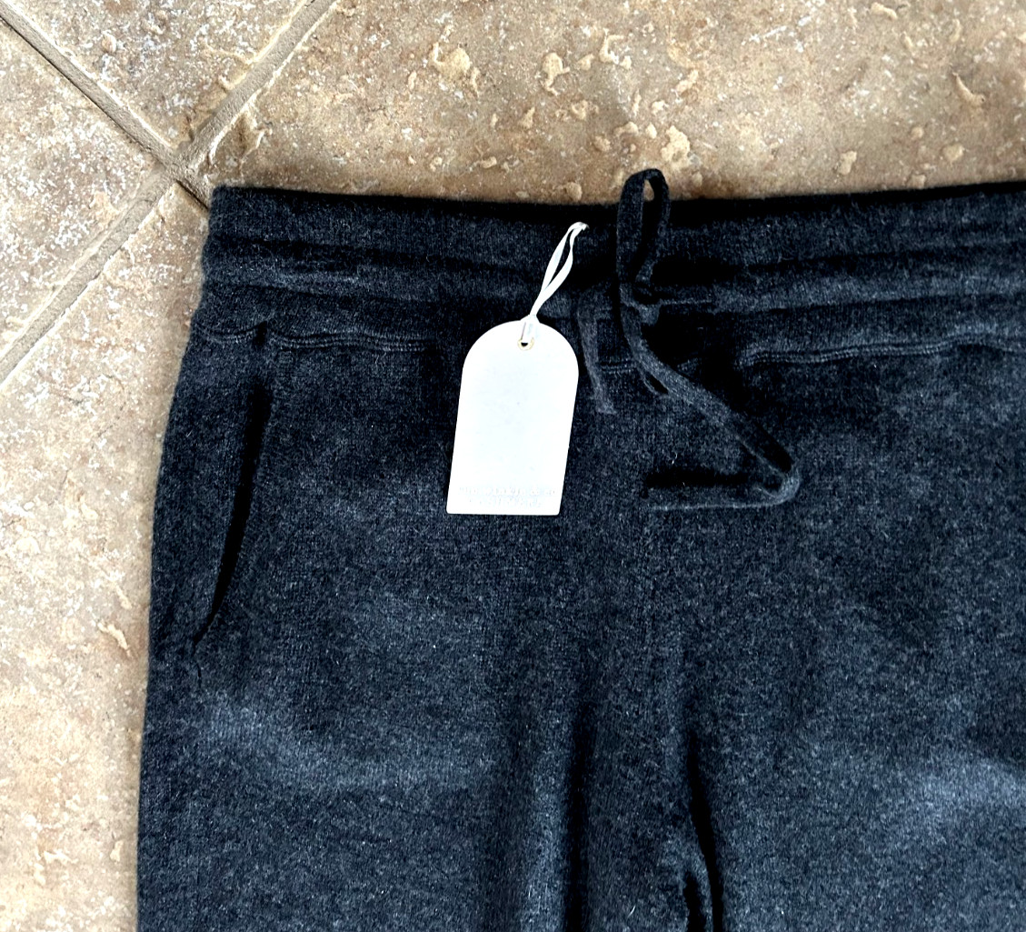 Van Winkle & Co Cashmere Drawstring Tie Lounge Pants Sz M Charcoal $138 NWT