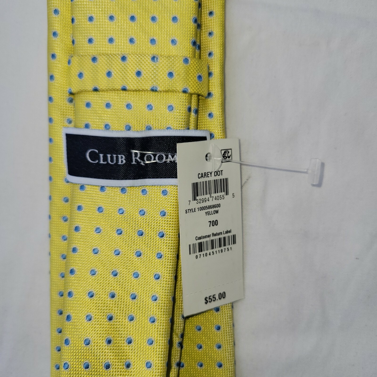 Men’s Clubroom Designer Slim Tie. One Size