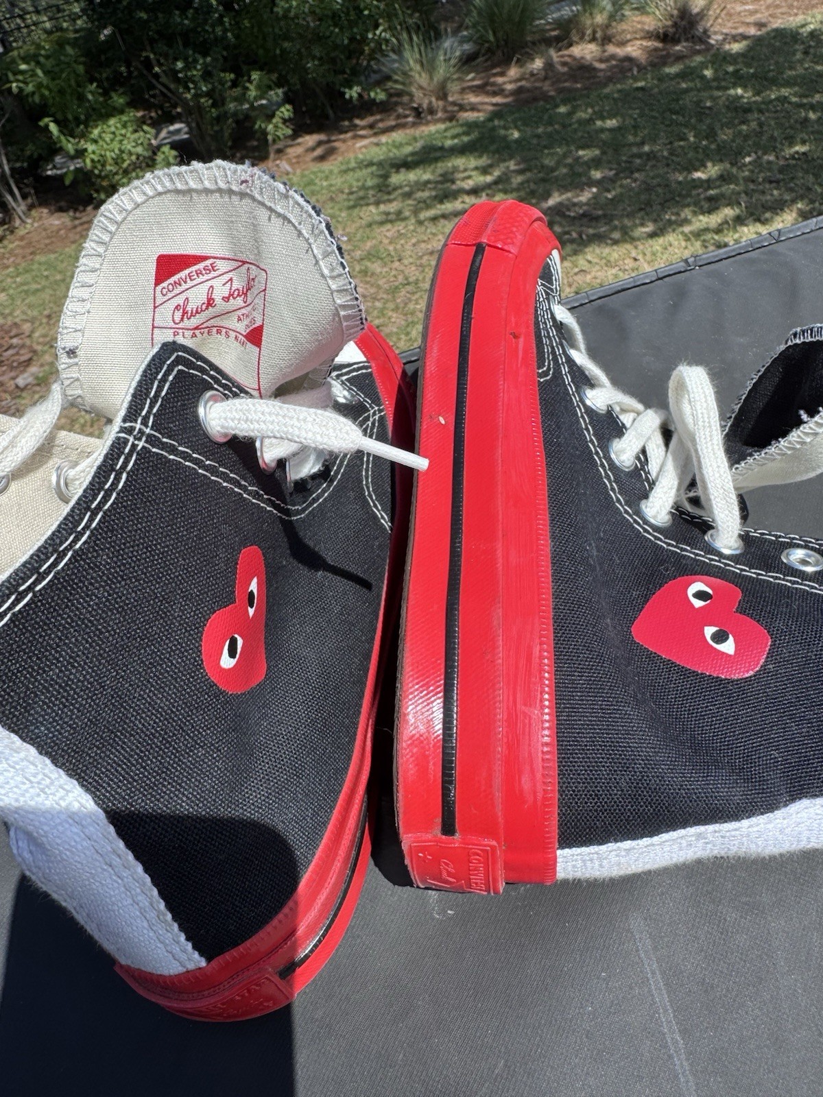 Converse x Comme des Garçons PLAY Chuck Taylor High Top W-6 M-4