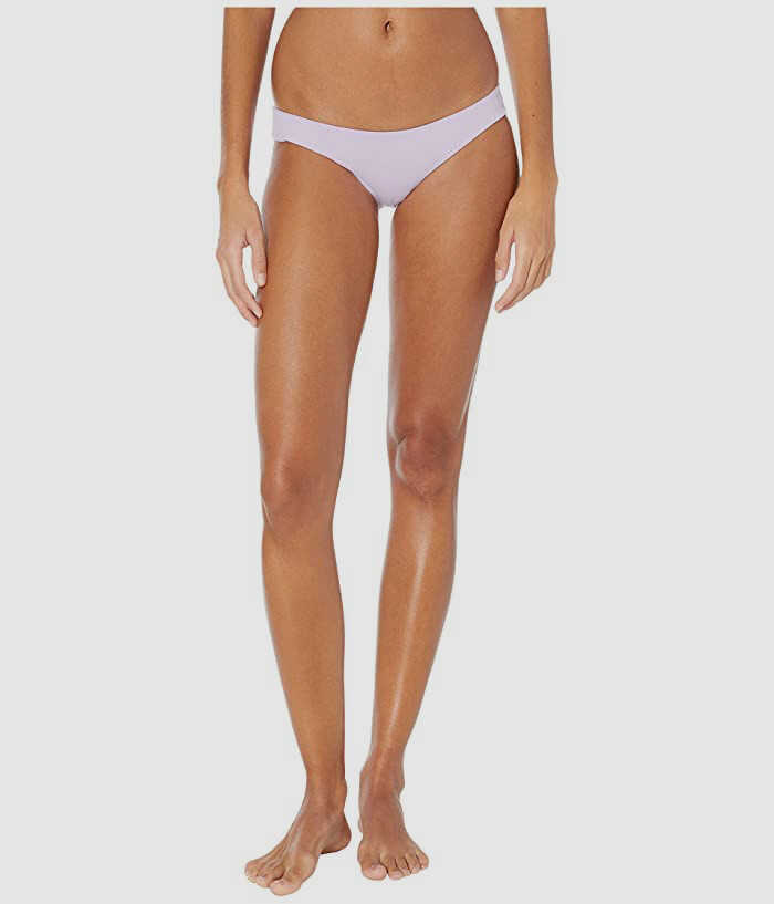 $70 L*Space Women’s Purple Sandy Lilac Hipster Bikini Bottom Swimwear Size S