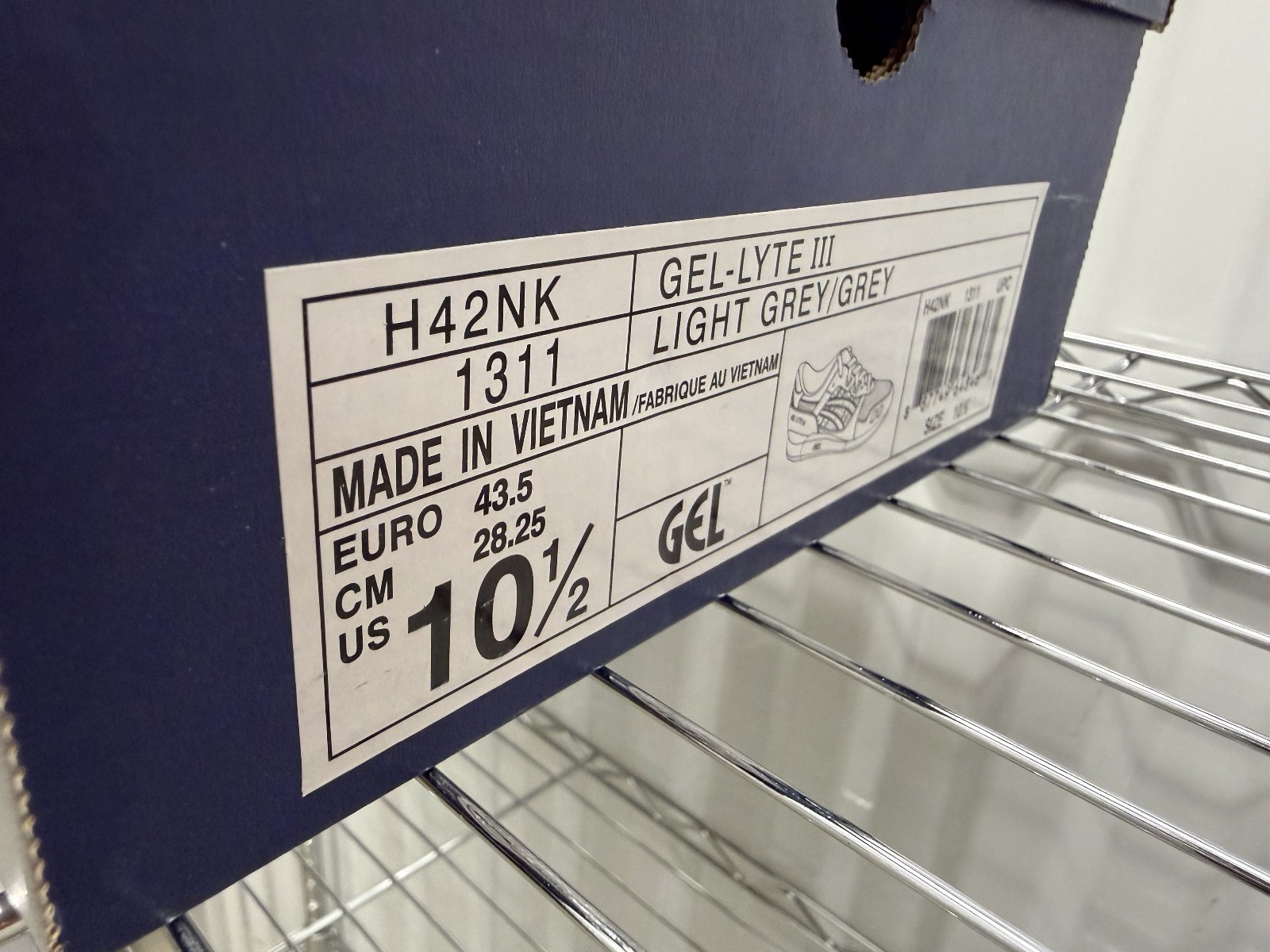 Size 10.5 – ASICS Gel-Lyte III “Snowman” Sneakers Vintage Kith H42NK 2014