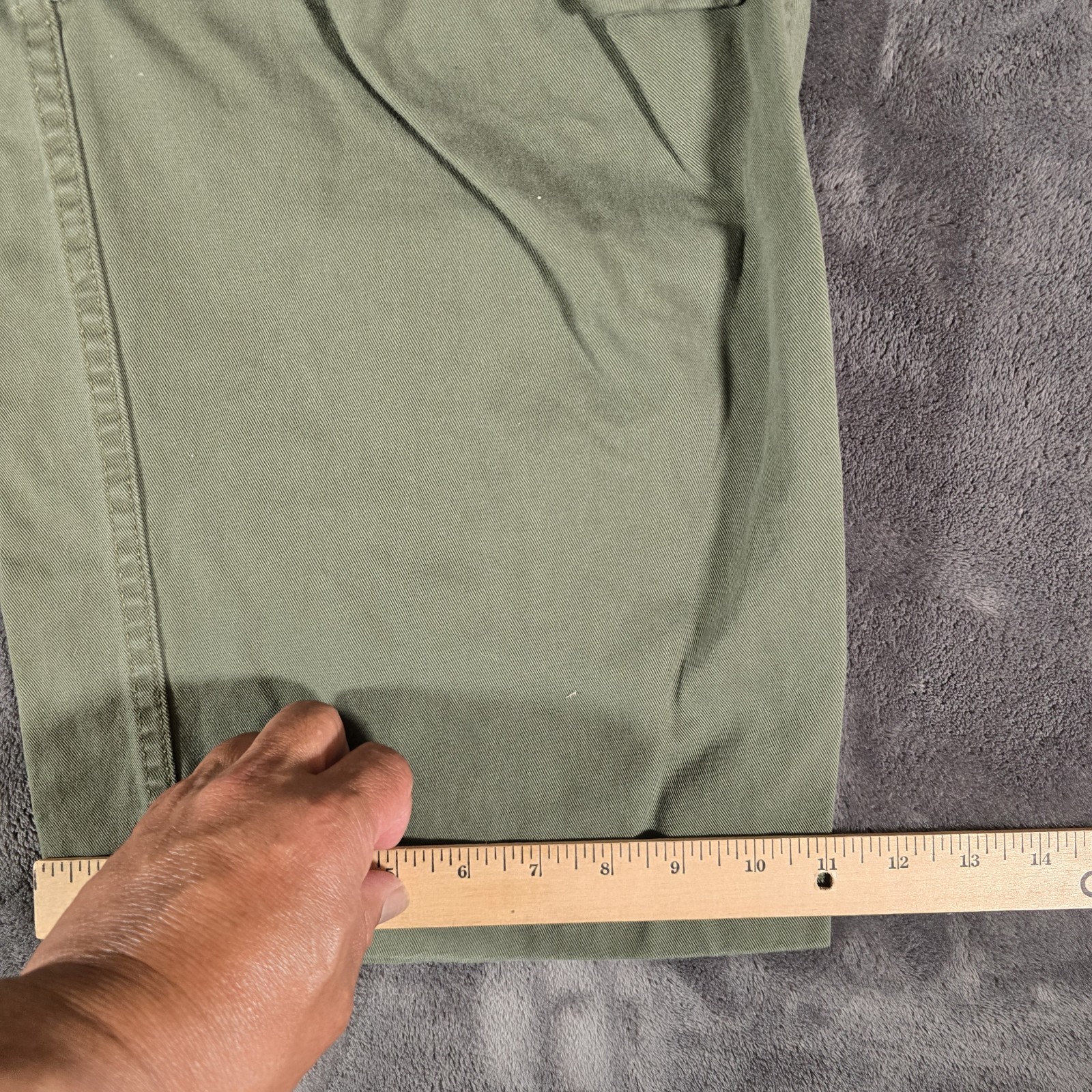 Vtg Bugle Boy Army Patch Cargo Pant Mens 42×32 Green 90s Y2K Baggy Skater Grunge