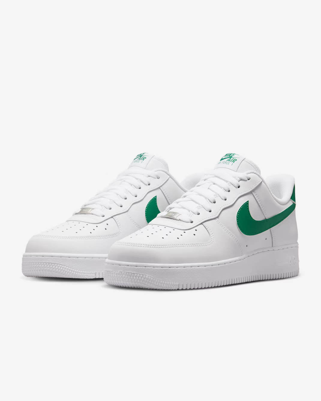 Nike Air Force 1 ’07 Shoes White Malachite Green Men’s | Size 8 – 13