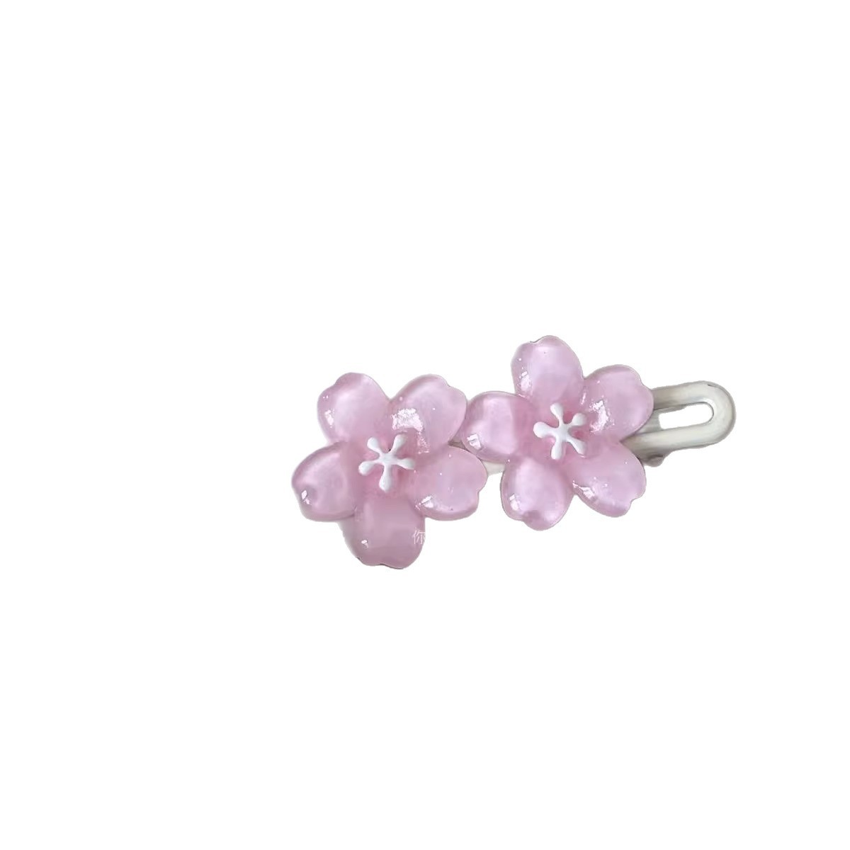 7CM Cherry Blossom Hair Clip Side Bangs Clip Women Hair Accessory 1 Pair