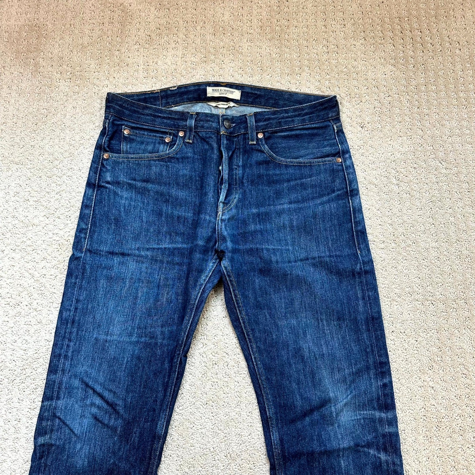 Levi’s Made & Crafted Jeans Thumbtack Slim Tapered Indigo Blue W34 L32 59131