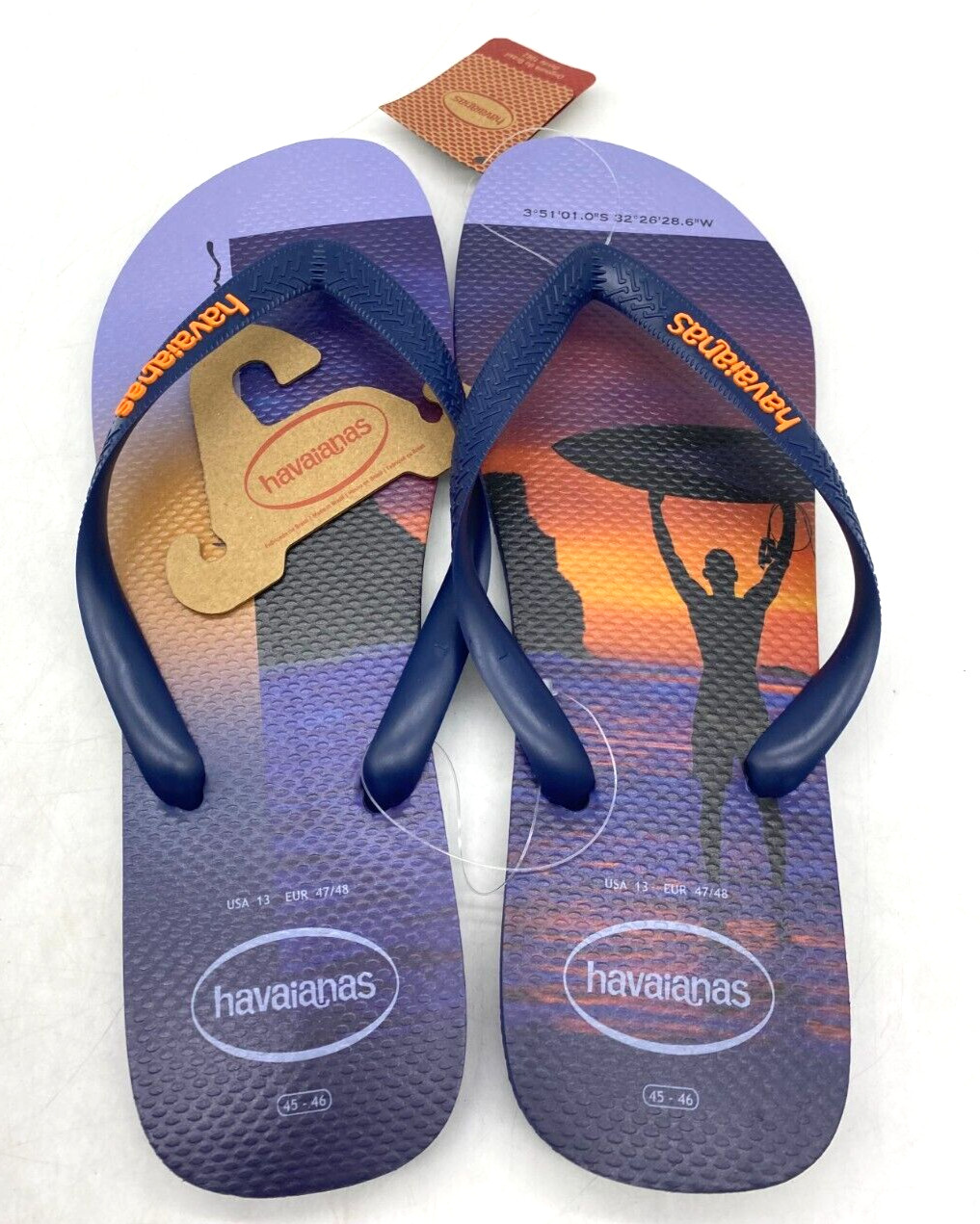 Havaianas Hype Navy Blue Flip Flops Men’s Size 13 US – 45/46 BR