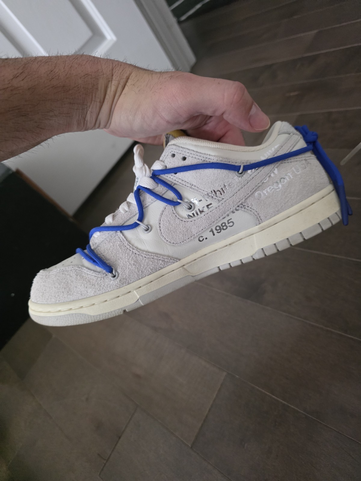 Nike x Off-White Dunk Lot 32 Size 11 Grey Blue White Virgil