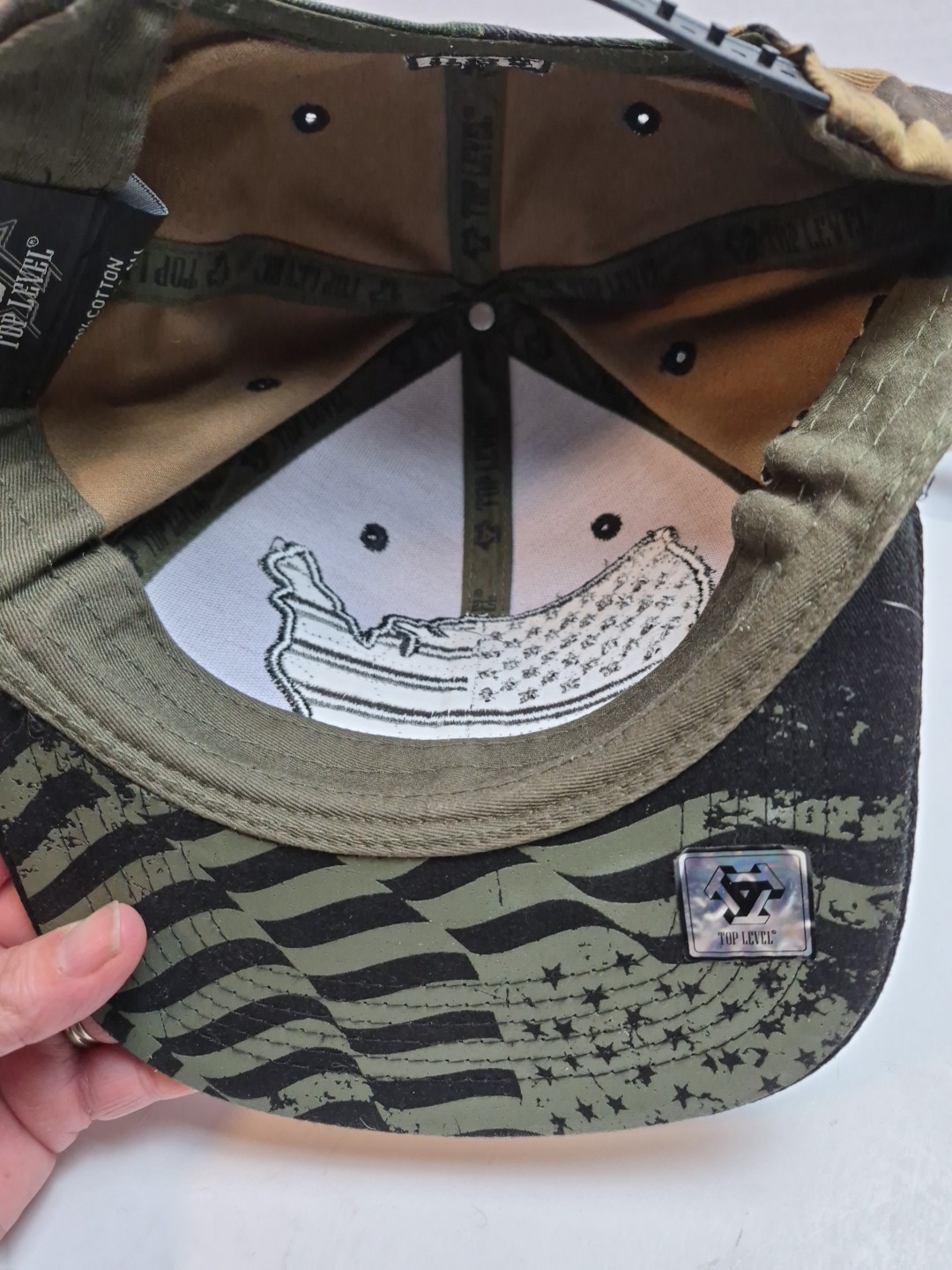 Top Level “USA” Cap Hat Embroidered Snapback Camouflage America