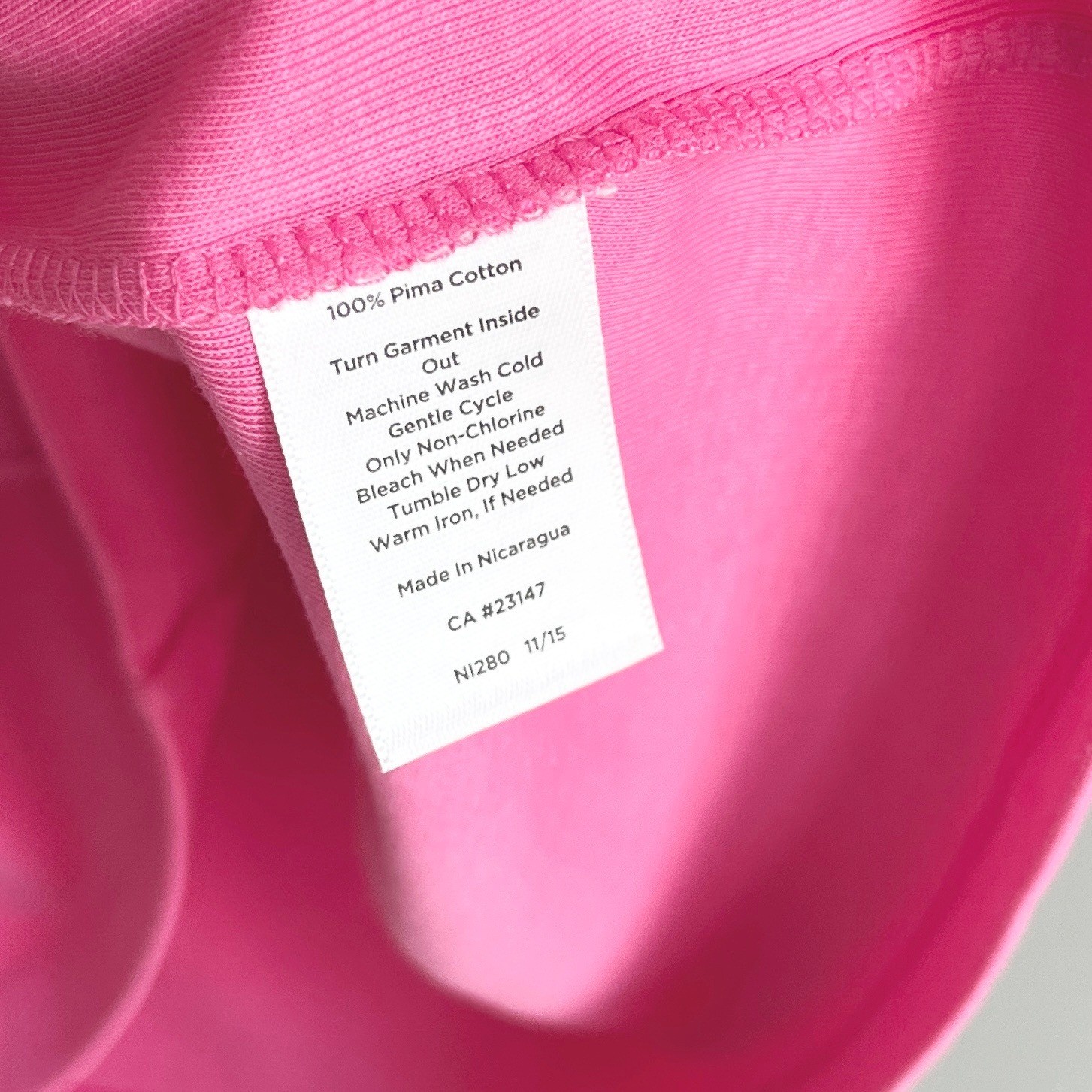 Talbots Petites Pink Pima Cotton 3/4 Sleeve Boat Neck Tee PM Petite Medium NWT