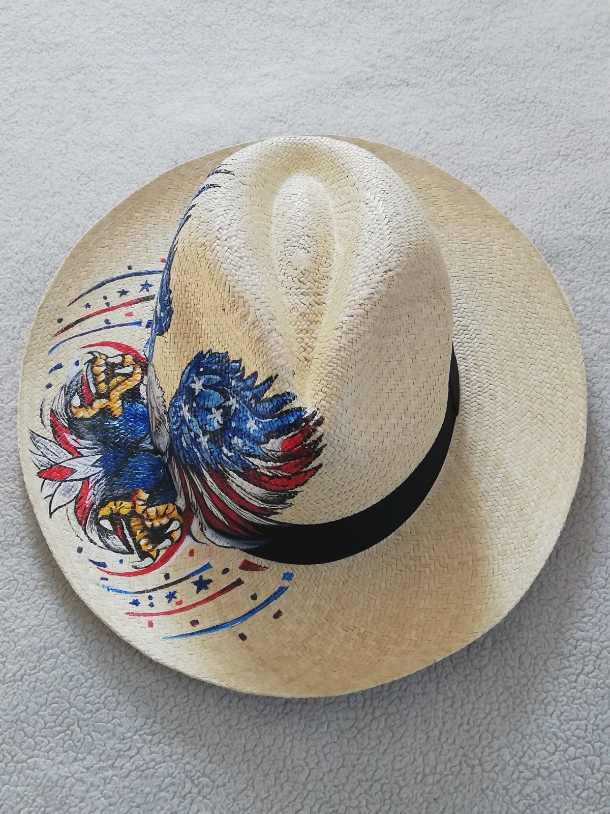 GENUINE ECUADOR HAT “PANAMA HAT” 100% TOQUILLA STRAW LARGE 60Cm CLASSIC BEIGE