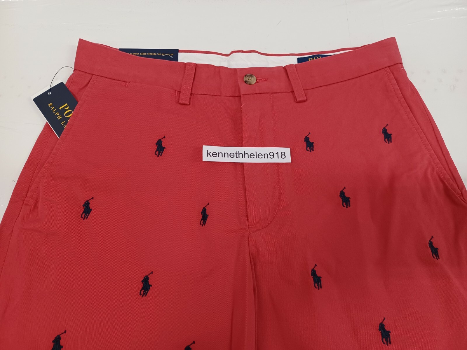 POLO RALPH LAUREN ALLOVER PONY STRETCH CLASSIC FIT 6” SHORTS SIZE 30,32,33,34,36