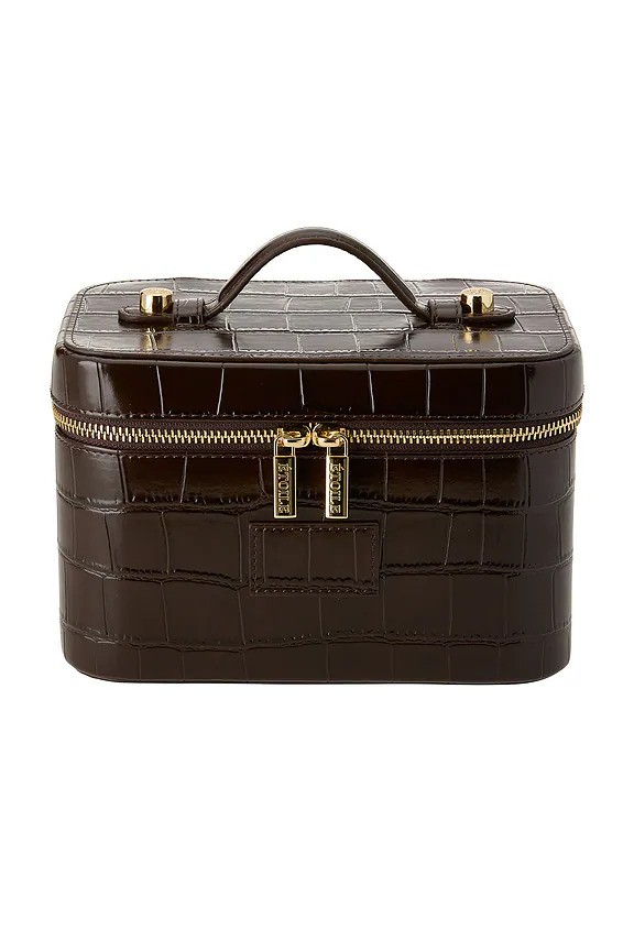 Free People x REVOLVE Mini Vanity Case Espresso Croc Women