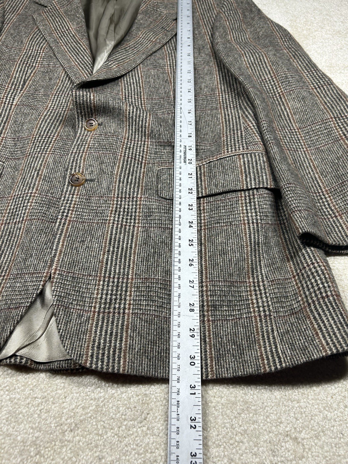 Vintage The Wilger Company 100% CAMEL HAIR Tan Sport Coat Blazer Jacket 43