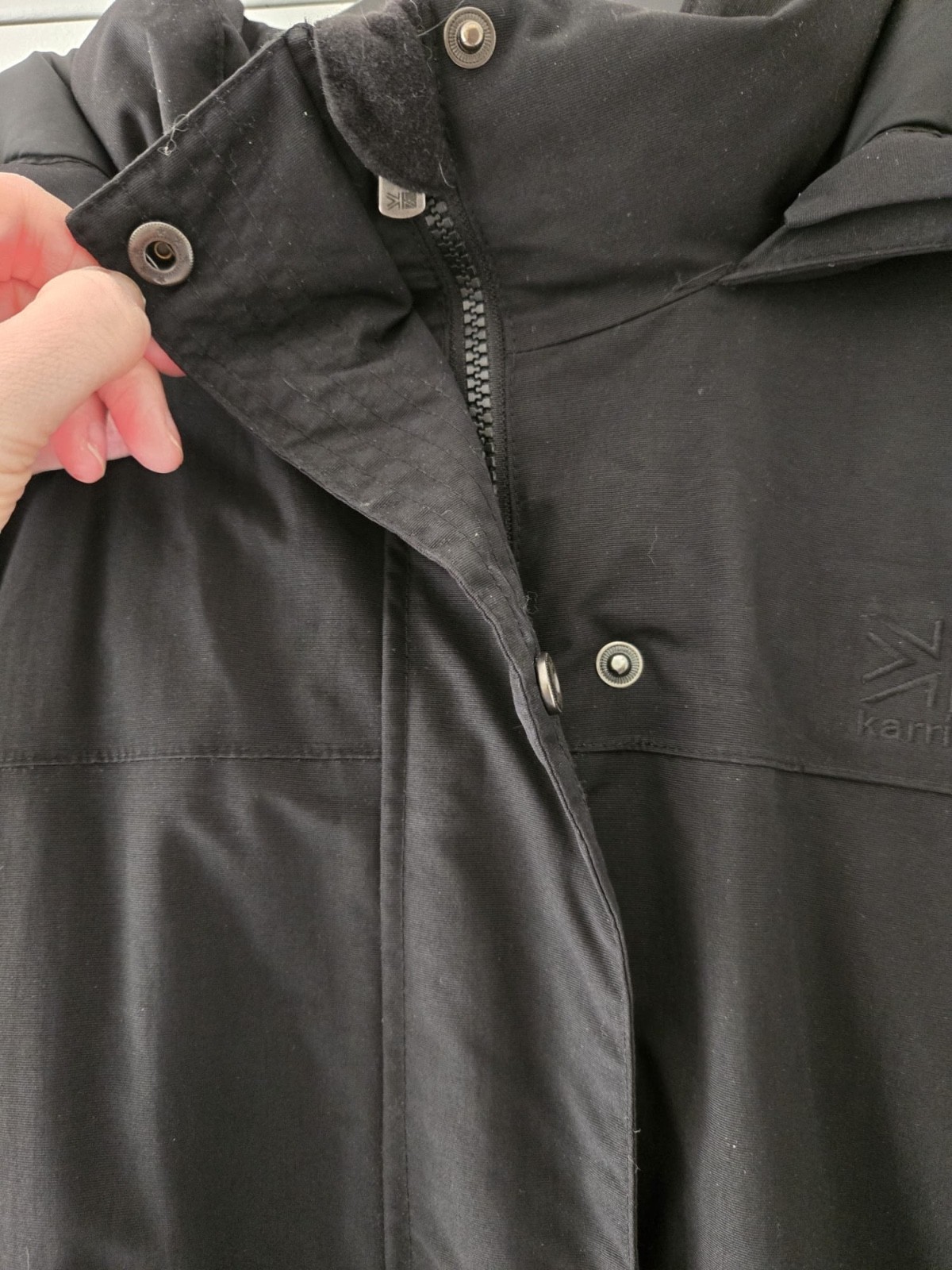 Karrimor Black ‘KS-650+ Weathertite Xtreme’ Feather and Down Coat, Size 18