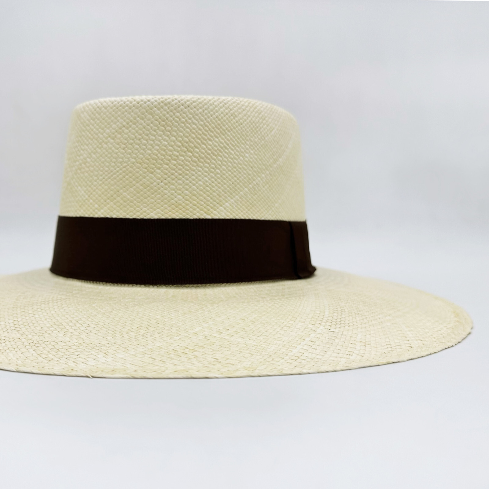 GENUINE PLANTER PANAMA HAT HANDWOVEN IN ECUADOR TOQUILLA STRAW NATURAL COLOR