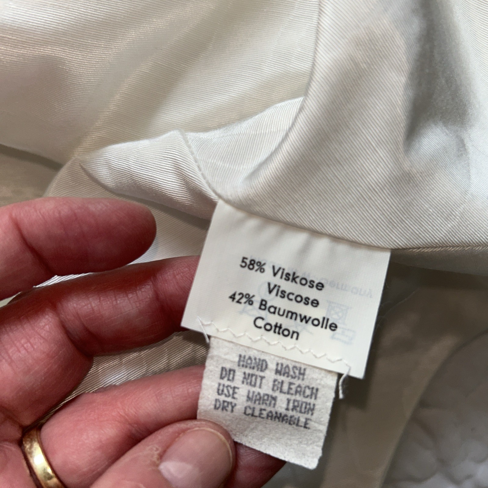 Madeleine Ivory blouse Gathered collar & sleeves Baumwolle Cotton US 16 Vintage