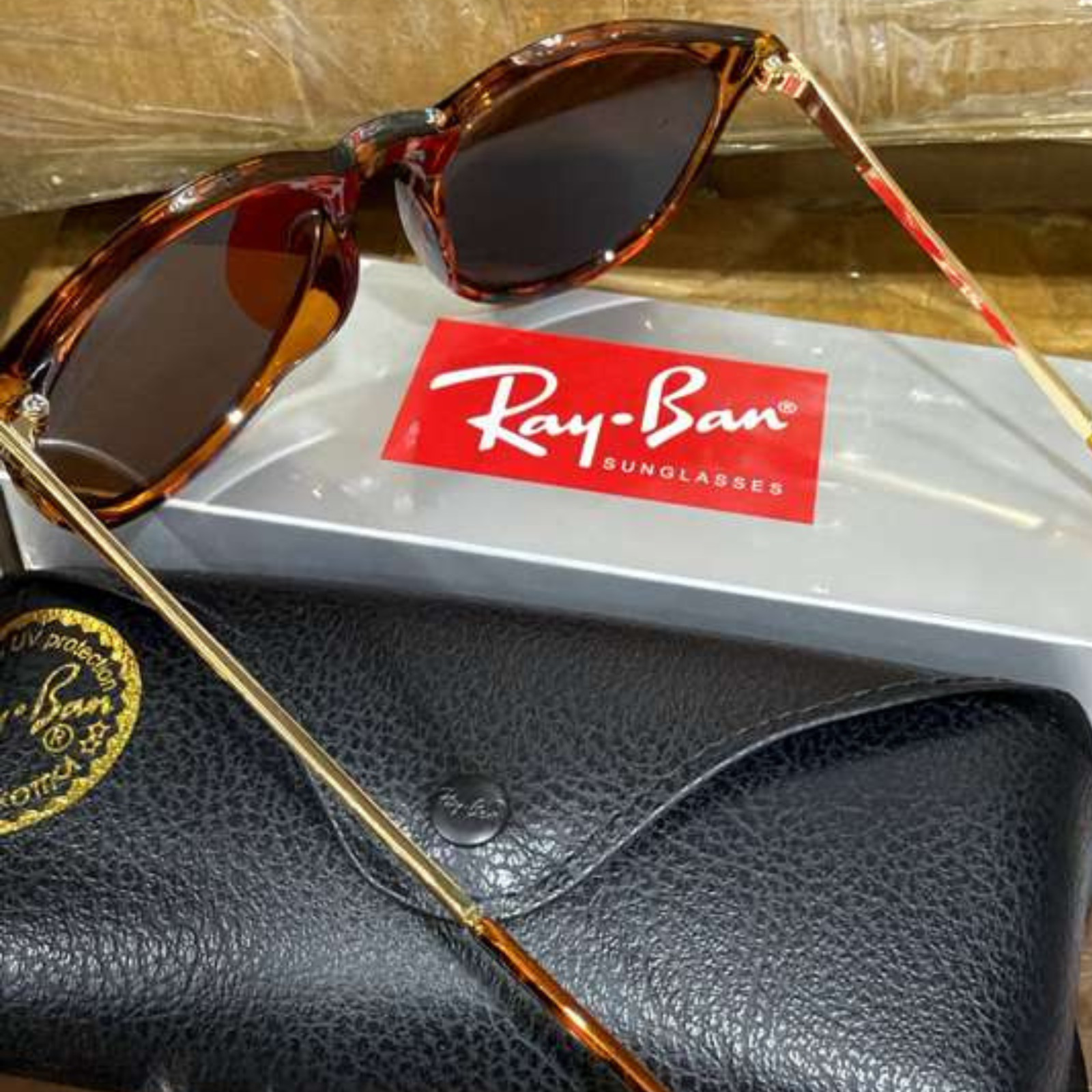 Ray-Ban Erika Tortoise Brown Polarized Women’s Sunglasses RB4171 710/T5 54